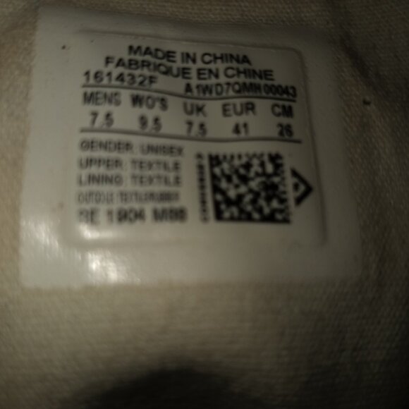 CONVERSE ALL STARS GREY CREAM MENS ZIE 7.5 EUR 41 - Picture 10 of 10